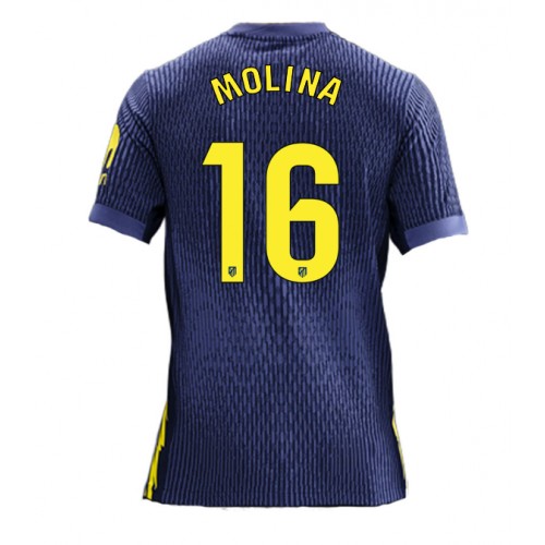Atletico Madrid Nahuel Molina #16 Segunda Equipación 2025-26 Manga Corta